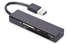 EDNET Czytnik kart Ednet 4-portowy USB 3.0 (CF, SD, MicroSD/SDHC, MS), czarny