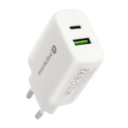 Everactive Ładowarka sieciowa everActive SC-370Q z gniazdem USB QC3.0 oraz USB-C PD PPS 25W