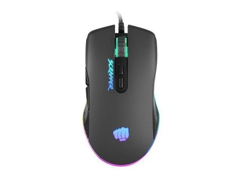 Fury Mysz przewodowa Fury Scrapper optyczna Gaming 6400 DPI czarna RGB