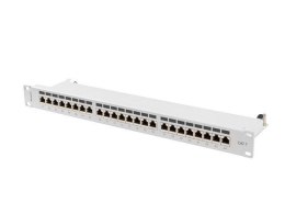 LANBERG Patch panel Lanberg 24 port 1U kat.7 ekranowany szary