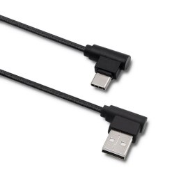 Qoltec Kabel USB 2.0 Qoltec USB typ C męski | USB A męski | 1m | czarny
