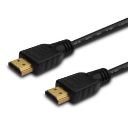 SAVIO Kabel HDMI Savio CL-05 2m, czarny, złote końcówki, v1.4 high