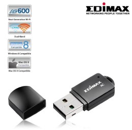 EDIMAX TECHNOLOGY Karta sieciowa Edimax EW-7811UTC USB WiFi AC600 Mini