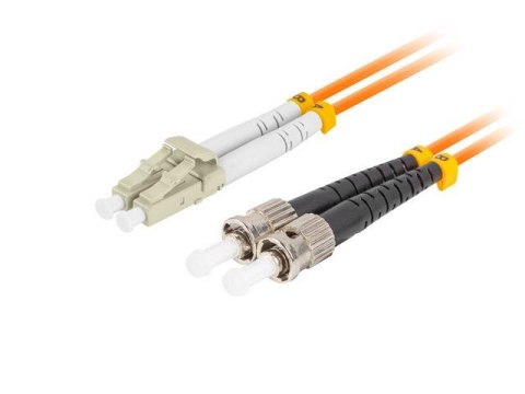 LANBERG Patchcord światłowodowy Lanberg MM ST/UPC-LC/UPC DUPLEX 3.0MM OM2 50/125 LSZH 10m pomarańczowy