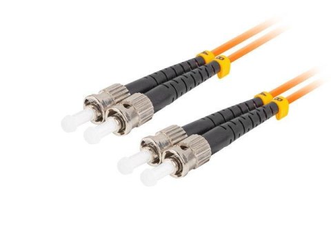 LANBERG Patchcord światłowodowy Lanberg MM ST/UPC-ST/UPC DUPLEX 3.0MM OM2 50/125 LSZH 15m pomarańczowy