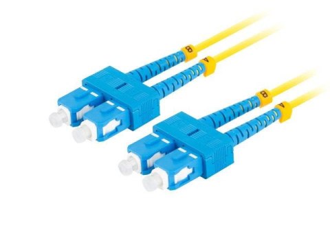 LANBERG Patchcord światłowodowy Lanberg SM SC/UPC-SC/UPC DUPLEX 3.0mm LSZH G657A1 5m żółty