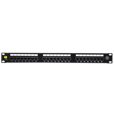 NETRACK Patch panel 19'' Netrack 24-porty kat. 5e UTP, z półką