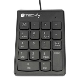 Techly Klawiatura przewodowa numeryczna Techly USB Slim