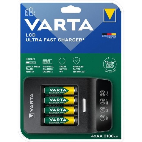 Varta Baterie Ładowarka akumulatorków VARTA LCD ULTRA FAST CHARGER