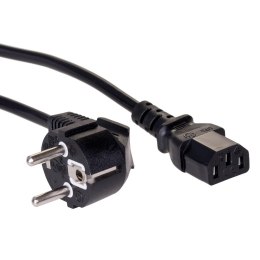 AKYGA Kabel zasilający Akyga AK-PC-05A CEE 7/7 - IEC C13 250V/50Hz 10A 5m czarny