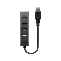 LINDY Hub USB 3.0 LINDY 4 Port czarny