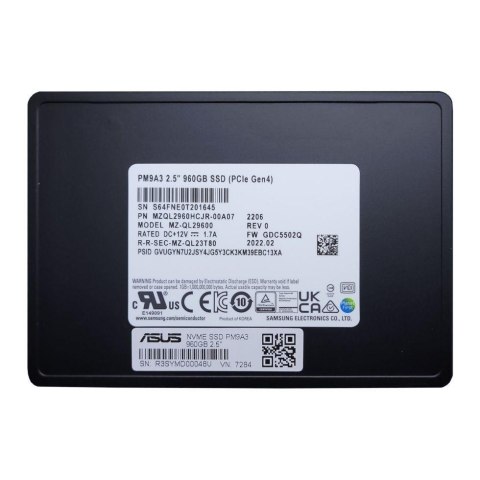 ASUS Dysk SSD Asus Enterprise PM9A3 960GB 2,5" NVME