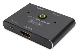 Digitus Przełącznik/Switch HDMI 2-portowy 8K 60Hz HDR