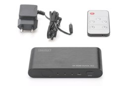Digitus Przełącznik/Switch DIGITUS DS-45316 HDMI 3-portowy 4K 60Hz UHD 3D HDR HDCP 2.2 audio