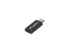 LANBERG Adapter Lanberg USB type-C(F) - micro USB-B(M) czarny