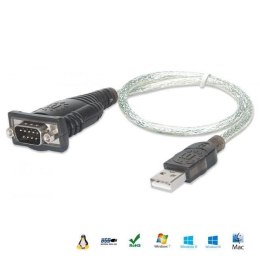 Manhattan Kabel adapter Manhattan USB/COM RS232 0,45m
