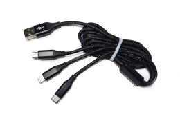 Msonic Kabel Msonic MLU621 3w1 Mircro USB/USB C/ Lightning