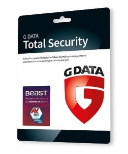 G Data Oprogramowanie GDATA Total Security 3PC 3lata karta-klucz