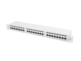 LANBERG Patch panel Lanberg PPS6-1024-S 24 port 1U kat.6 ekranowany szary