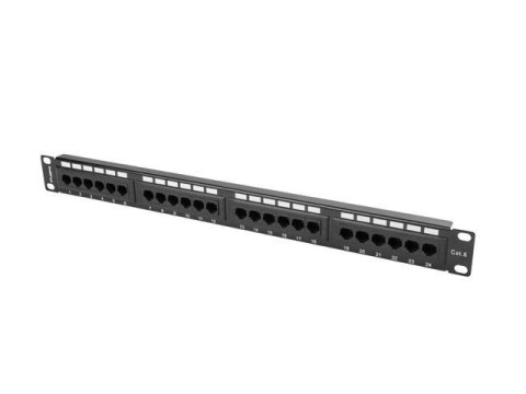 LANBERG Patch panel Lanberg PPU6-1024-B 24 port 1U kat.6 czarny