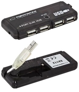 ESPERANZA Hub USB Esperanza EA112 4xUSB 2.0 czarny