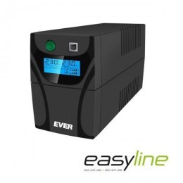 Ever Zasilacz awaryjny UPS Ever Line-Interactive EASYLINE 650 AVR 2xSCH USB RJ-11 LCD Bl