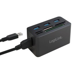LogiLink Hub USB LogiLink CR0042 USB3.0 z czytnikiem kart pamięci