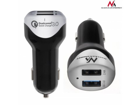 Maclean Ładowarka samochodowa Maclean MCE157 max4,8A 2xUSB Qualcomm Quick Charge QC 3.0 plus kabel 1,5m