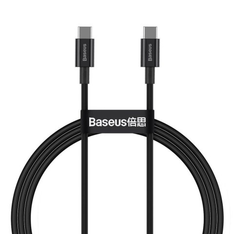 Baseus Kabel przewód USB-C PD 2.0 100cm Baseus Superior CATYS-B01 Quick Charge 3.0 5A z obsługą szybkiego ładowania 100W