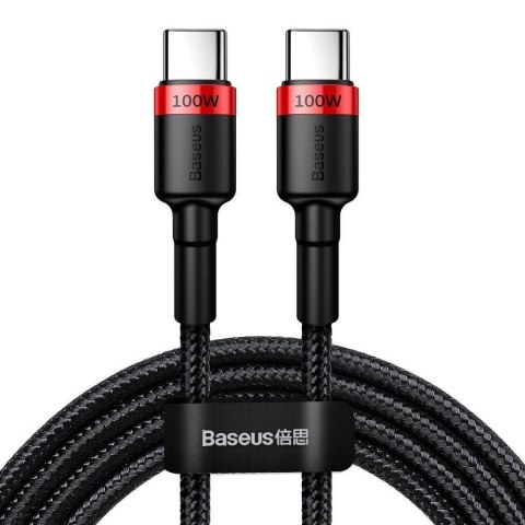 Baseus Kabel przewód USB-C PD 2.0 200cm Baseus Cafule CATKLF-AL91 Quick Charge 3.0 5A z obsługą szybkiego ładowania 100W