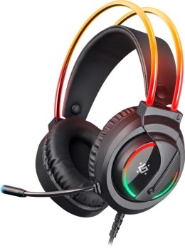 Defender Słuchawki z mikrofonem Defender FLAME podświetlane Gaming RGB + GRA