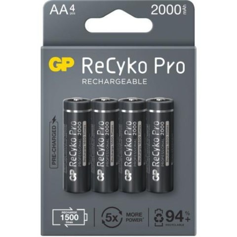 GP Recyko Akumulatorki AA / R6 GP ReCyko Pro Ni-MH 2000mAh blister 4 sztuki