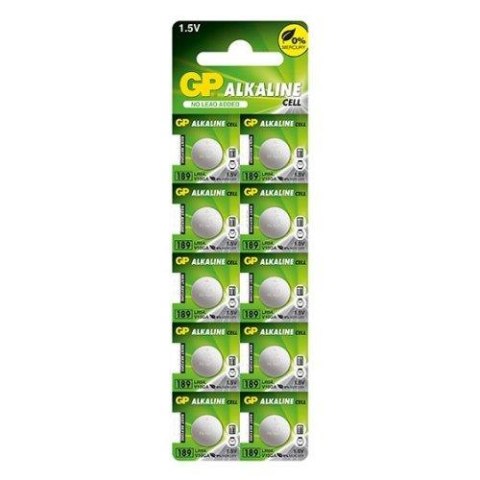 GP Recyko Bateria alkaliczna mini 189 / G10 / LR54 / AG10 makri GP - x10