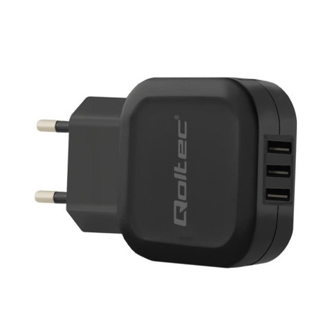 Qoltec Ładowarka sieciowa Qoltec 17W 5V 3,4A 3xUSB