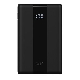 SILICON POWER Powerbank Silicon Power QP55 10000mAh LCD QC3.0+PD 1x USB-C, 1x USB-A, 1x Lightning, czarny