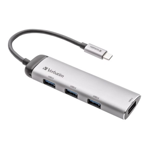 VERBATIM Hub USB Verbatim Multi Port 4x USB 3.0 1x USB-C