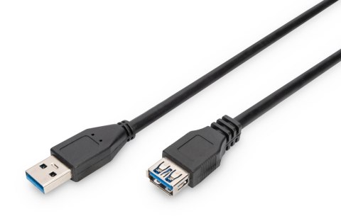 Digitus Kabel przedłużający DIGITUS USB 3.1 Gen.1 SuperSpeed 5Gbps Typ USB A/USB A M/Ż czarny 1,8m