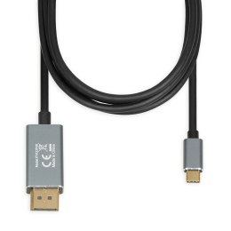 IBOX Kabel adapter iBOX ITVCDP4K USB-C do DisplayPort 1,8m