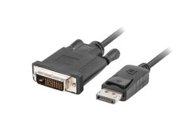 LANBERG Kabel adapter Lanberg DisplayPort v1.2 - DVI-D (24+1) M/M 1m czarny Dual Link