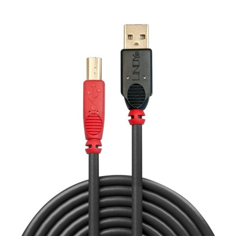 LINDY Kabel drukarkowy USB LINDY 2.0 A/M - USB B/M, Active Cable 15m Czarny