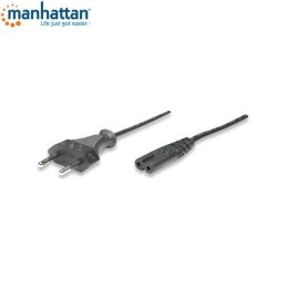 Manhattan Kabel zasilający Manhattan Notebook/ósemka 1,8m, czarny