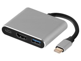 Tracer Kabel adapter USB-C Tracer TRAPOD46847 USB-C HDMI 4K USB 3.0 PDW 100W