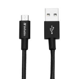 VERBATIM Kabel Verbatim micro USB-B(M) - USB-A(M) 0,3m czarny