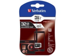 VERBATIM Karta pamięci MicroSDHC Verbatim 32GB Class 10