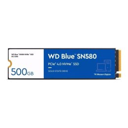 Western Digital Dysk SSD WD Blue SN580 500GB M.2 2280 NVMe (4000/3600 MB/s) WDS500G3B0E