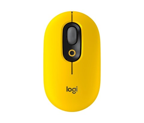 LOGITECH Mysz bezprzewodowa Logitech Pop Mouse Black & Yellow optyczna