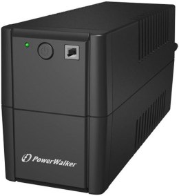 POWER WALKER Zasilacz awaryjny UPS Power Walker Line-Interactive 650VA 2xPL RJ11 In/Out USB