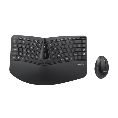 Perixx Zestaw bezprzewodowy klawiatura+mysz pionowa Perixx PERIDUO-606 C Ergonomic czarny silent