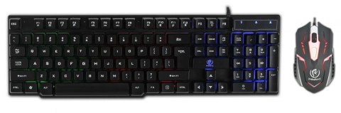 Rebeltec Zestaw przewodowy klawiatura + mysz Rebeltec OPPRESSOR Gaming USB czarny