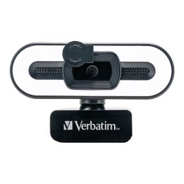 VERBATIM Kamera internetowa Verbatim AWC-02 1080p FHD USB 2.0 z mikrofonem i podświetleniem LED czarna